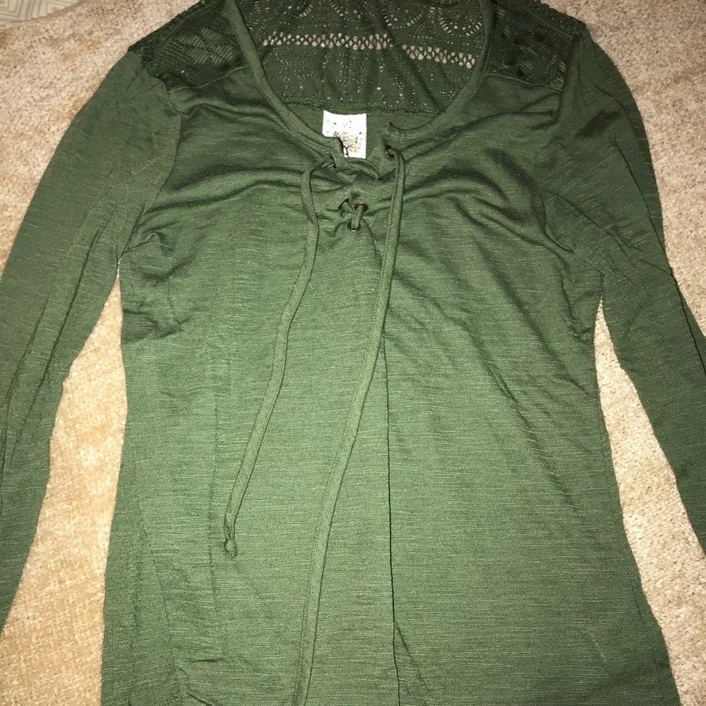 Olive Green Top